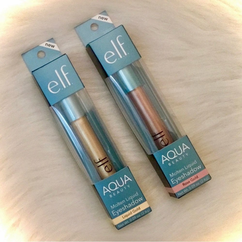 2 New ELF Aqua Beauty Molten Liquid Eyeshadows - Picture 2 of 8